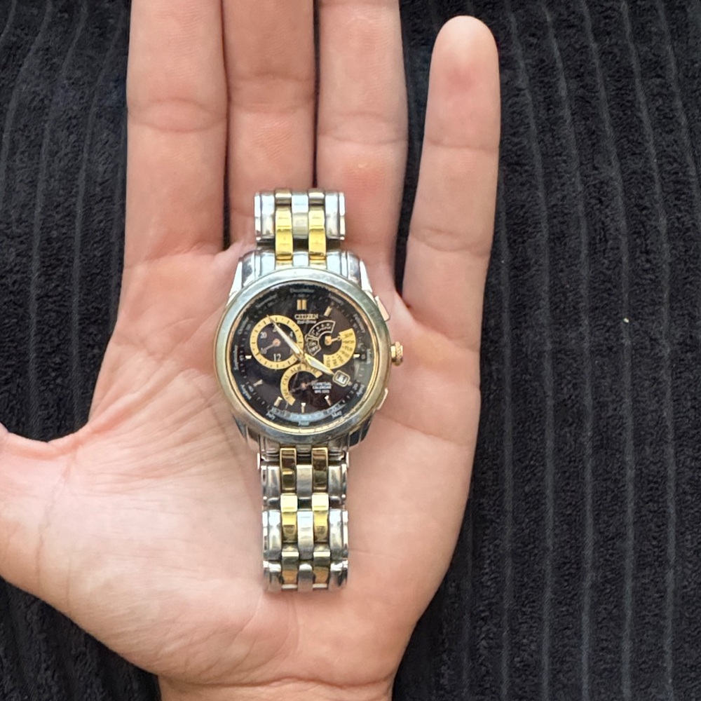 Citizen Gold and Silver Chronograph Watch